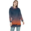 Sky gradient Women s Long Oversized Pullover Hoodie View1