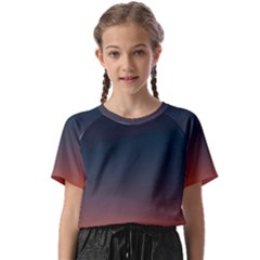 Sky Gradient Kids  Basic Tee by artworkshop