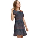 Sky gradient Kids  Puff Sleeved Dress View2