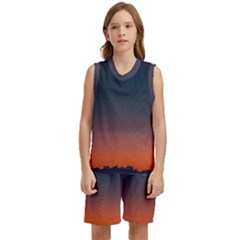 Sky Gradient Kids  Basketball Mesh Set by artworkshop