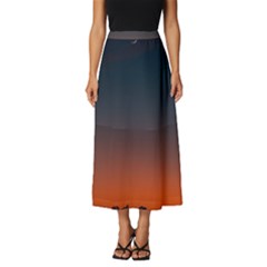 Sky Gradient Classic Midi Chiffon Skirt by artworkshop