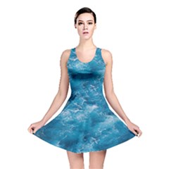 Blue Water Speech Therapy Reversible Skater Dress by artworkshop