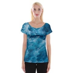 Blue Water Speech Therapy Cap Sleeve Top by artworkshop