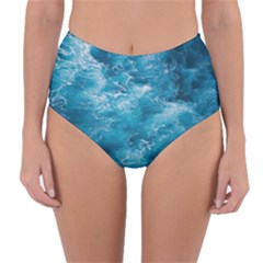 Blue Water Speech Therapy Reversible High-waist Bikini Bottoms by artworkshop