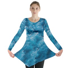 Blue Water Speech Therapy Long Sleeve Tunic  by artworkshop