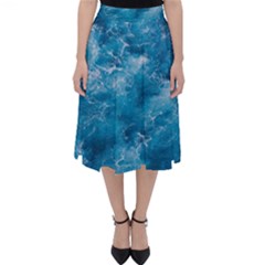 Blue Water Speech Therapy Classic Midi Skirt by artworkshop