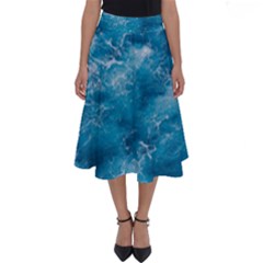 Blue Water Speech Therapy Perfect Length Midi Skirt by artworkshop