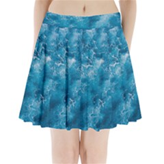 Blue Water Speech Therapy Pleated Mini Skirt by artworkshop