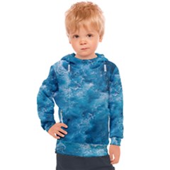 Blue Water Speech Therapy Kids  Hooded Pullover by artworkshop