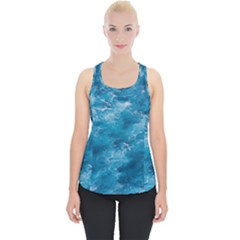 Blue Water Speech Therapy Piece Up Tank Top by artworkshop