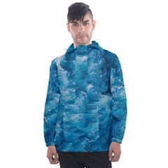 Blue Water Speech Therapy Men s Front Pocket Pullover Windbreaker by artworkshop