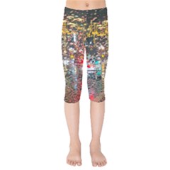 Water Droplets Kids  Capri Leggings  by artworkshop