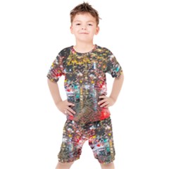 Water Droplets Kids  Tee And Shorts Set by artworkshop