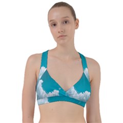 Clouds Hd Wallpaper Sweetheart Sports Bra by artworkshop