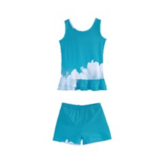 Clouds Hd Wallpaper Kids  Boyleg Swimsuit by artworkshop