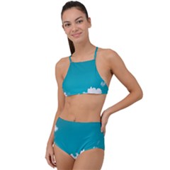 Clouds Hd Wallpaper High Waist Tankini Set by artworkshop