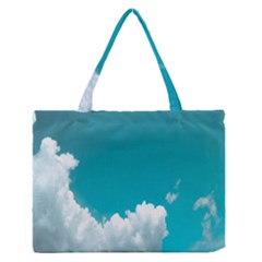 Clouds Hd Wallpaper Zipper Medium Tote Bag by artworkshop