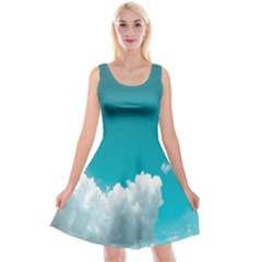 Clouds Hd Wallpaper Reversible Velvet Sleeveless Dress by artworkshop