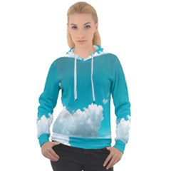 Clouds Hd Wallpaper Women s Overhead Hoodie by artworkshop