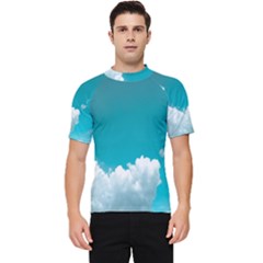 Clouds Hd Wallpaper Men s Short Sleeve Rash Guard by artworkshop