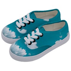 Clouds Hd Wallpaper Kids  Classic Low Top Sneakers by artworkshop