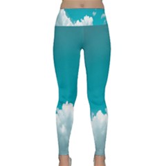 Clouds Hd Wallpaper Lightweight Velour Classic Yoga Leggings by artworkshop