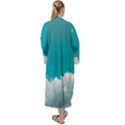 Clouds hd wallpaper Maxi Velvet Kimono View2