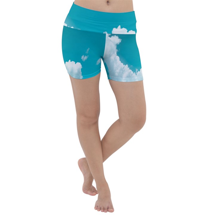 Clouds hd wallpaper Lightweight Velour Yoga Shorts