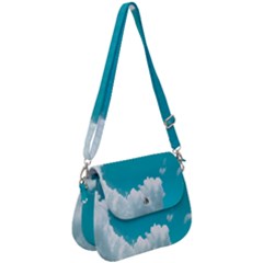 Clouds Hd Wallpaper Saddle Handbag by artworkshop