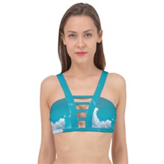 Clouds Hd Wallpaper Cage Up Bikini Top by artworkshop