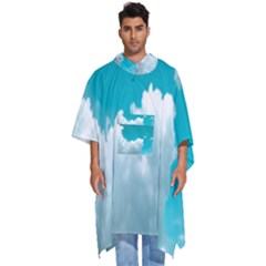 Clouds Hd Wallpaper Men s Hooded Rain Ponchos by artworkshop