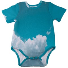 Clouds Hd Wallpaper Baby Short Sleeve Bodysuit by artworkshop