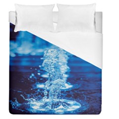 Water Blue Wallpaper Duvet Cover (queen Size) by artworkshop