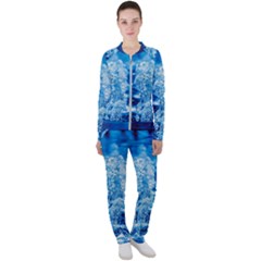 Water Blue Wallpaper Casual Jacket And Pants Set by artworkshop