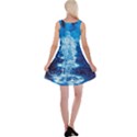 Water Blue wallpaper Reversible Velvet Sleeveless Dress View2