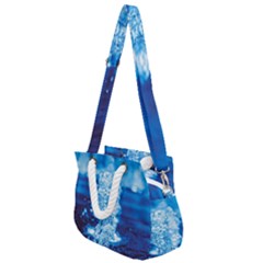 Water Blue Wallpaper Rope Handles Shoulder Strap Bag by artworkshop