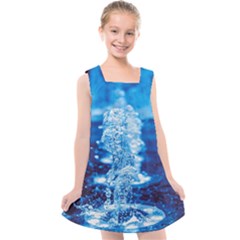 Water Blue Wallpaper Kids  Cross Back Dress by artworkshop