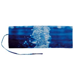 Water Blue Wallpaper Roll Up Canvas Pencil Holder (m) by artworkshop