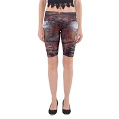 Breathe In Nature Background Yoga Cropped Leggings by artworkshop