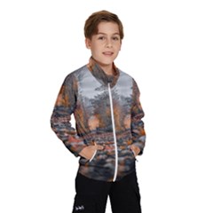 Breathe In Nature Background Kids  Windbreaker by artworkshop