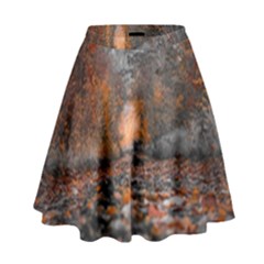 Breathe In Nature Background High Waist Skirt by artworkshop