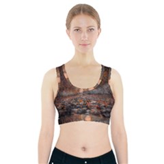 Breathe In Nature Background Sports Bra With Pocket by artworkshop