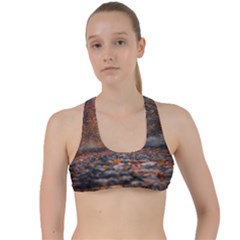 Breathe In Nature Background Criss Cross Racerback Sports Bra by artworkshop