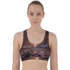 Breathe In Nature Background Back Weave Sports Bra by artworkshop