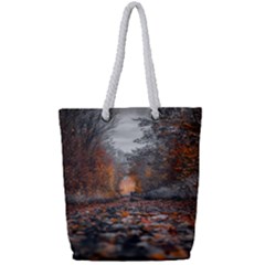 Breathe In Nature Background Full Print Rope Handle Tote (small) by artworkshop