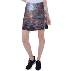 Breathe In Nature Background Tennis Skirt by artworkshop