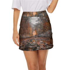 Breathe In Nature Background Mini Front Wrap Skirt by artworkshop