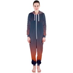 Sky Gradient Hooded Jumpsuit (ladies) by artworkshop