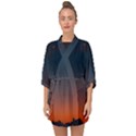 Sky gradient Half Sleeve Chiffon Kimono View1