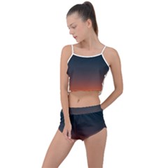 Sky Gradient Summer Cropped Co-ord Set by artworkshop